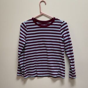 Lands End long sleeve striped tee